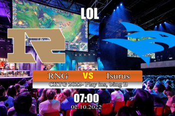 Kèo esports Royal Never Give Up vs Isurus Gaming