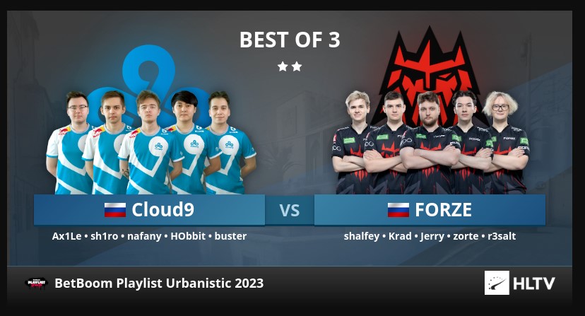 Soi kèo Cloud9 vs FORZE