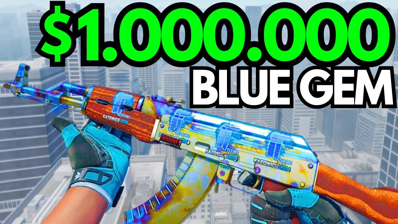 Skin AK-47 Blue Gem pattern 661